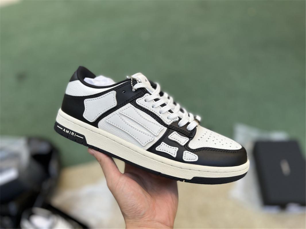 Pk God Amiri Men''s Skel LOW Sneakers WHITE retail materials ready to ship